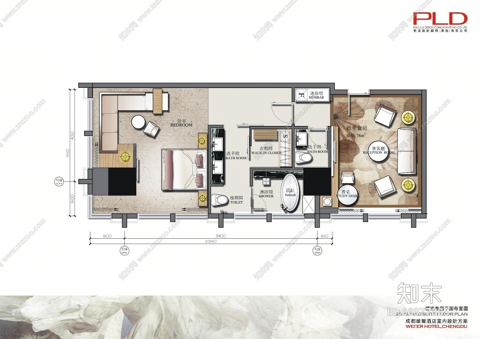 PLD刘波--成都维尔酒店全套方案设计效果图施工图下载【ID:66977869】