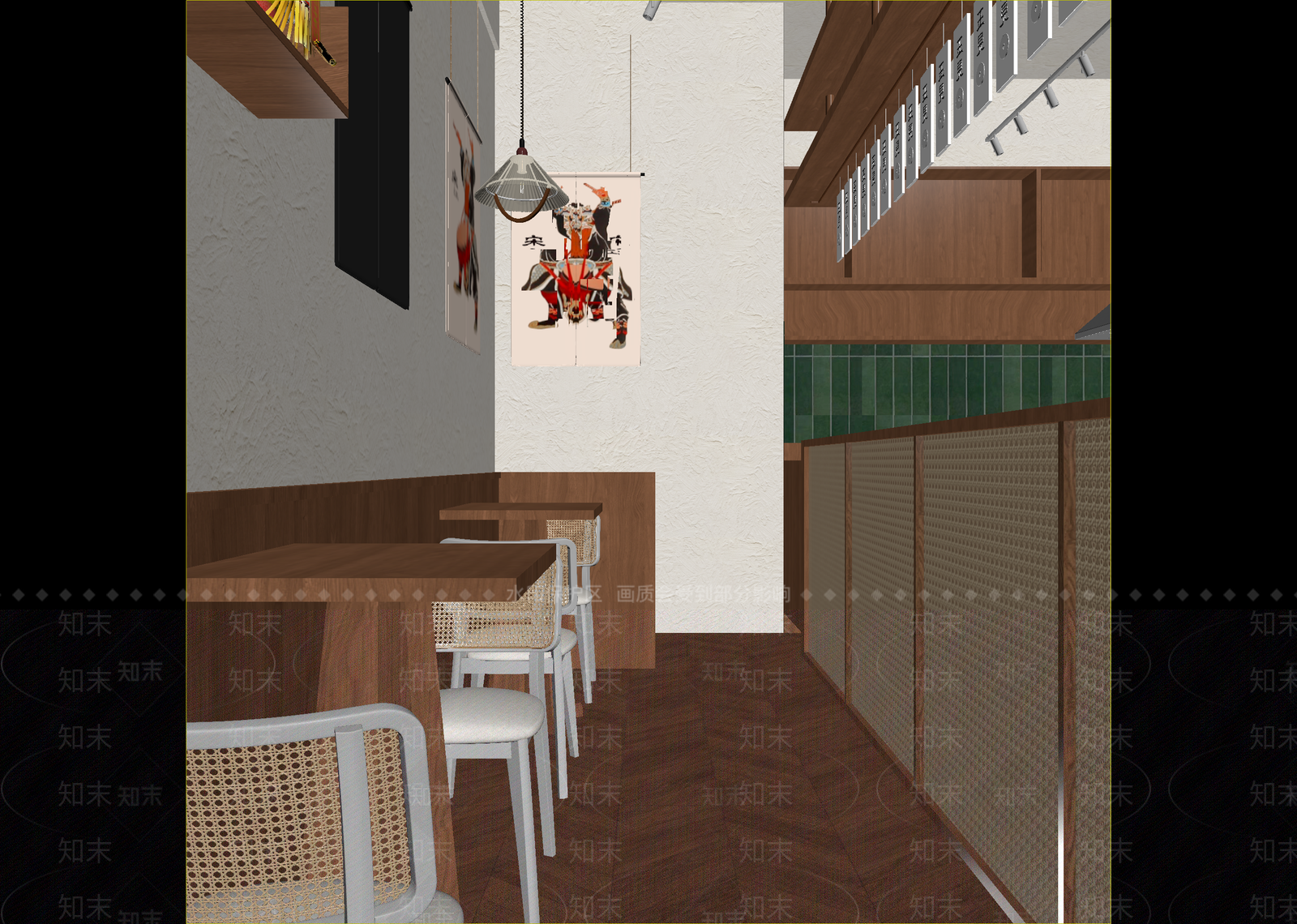 新中式日料店3D模型下载【ID:1215119288】