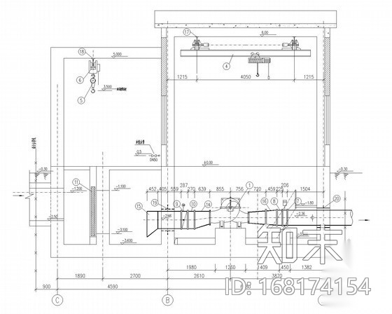 循环水泵房经典设计图cad施工图下载【ID:168174154】