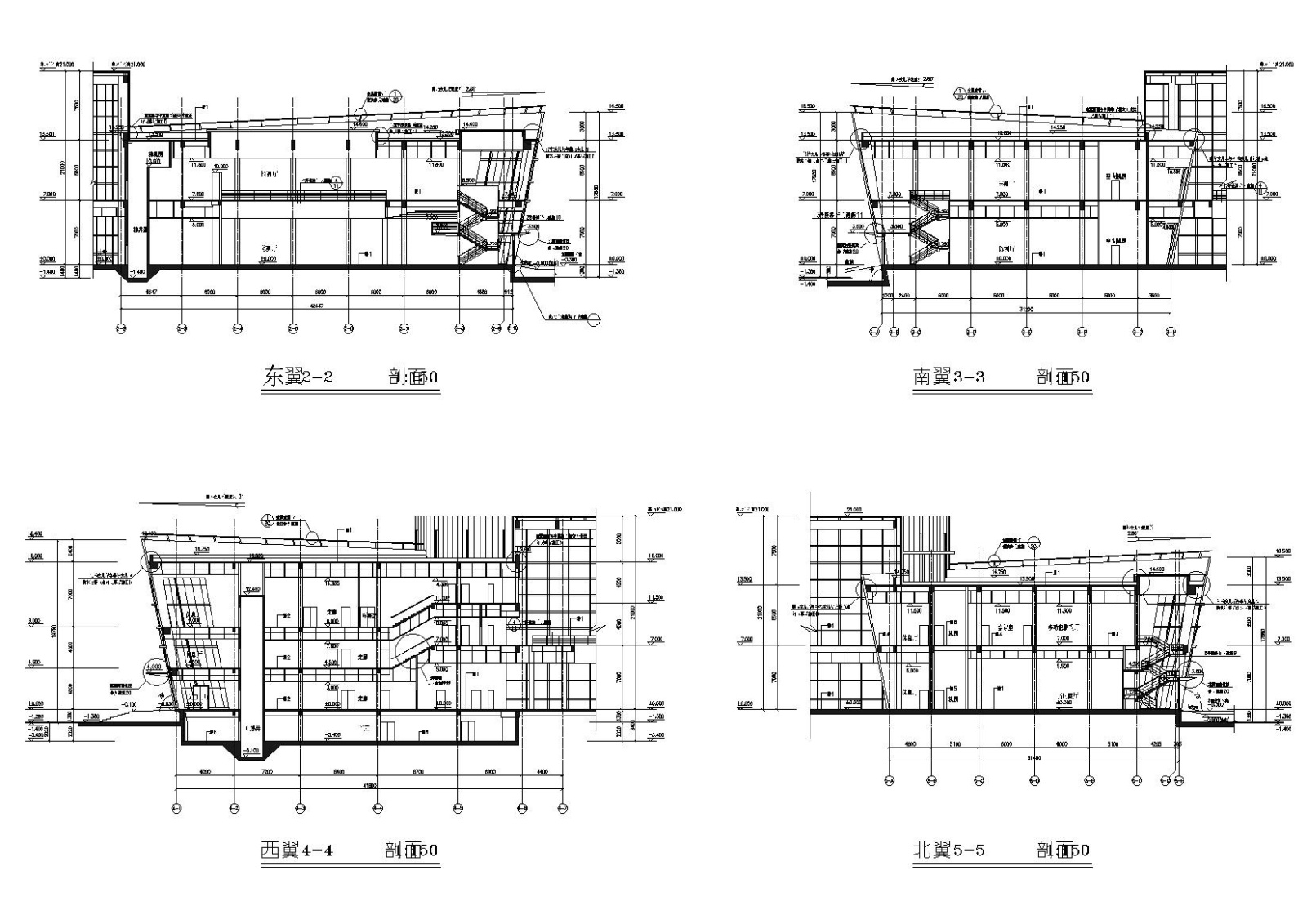 [上海]青浦区青浦博物馆建筑设计施工图cad施工图下载【ID:160405152】
