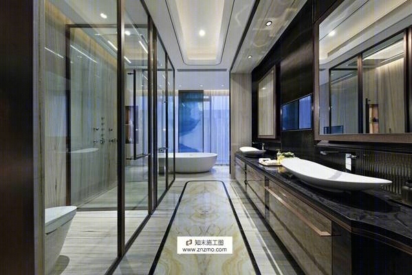 梁大师--深圳湾一号样板房整理正精华版施工图下载【ID:56900971】