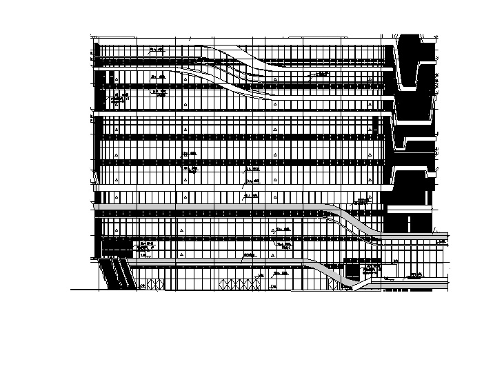 [重庆]恒大商业综合体建筑施工图（含水暖电图纸）施工图下载【ID:164860193】