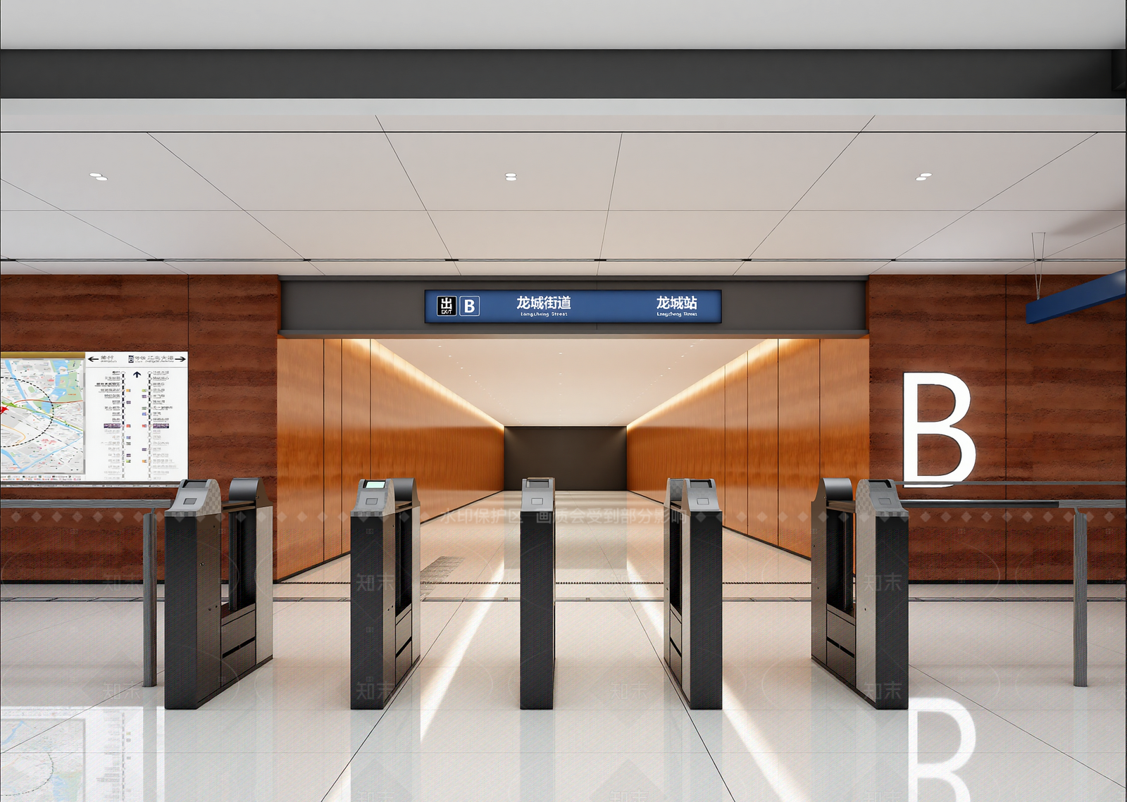 现代车站3D模型下载【ID:1214965251】