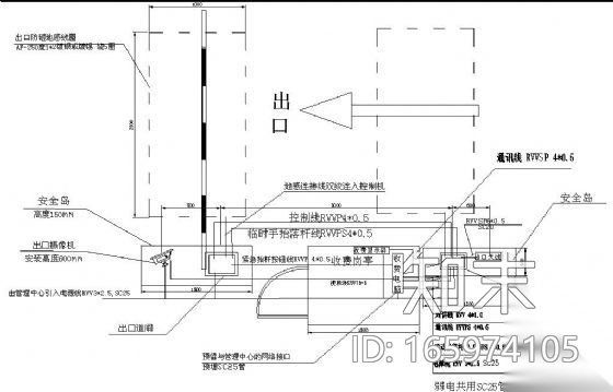 停车场一卡通系统电气图cad施工图下载【ID:165974105】