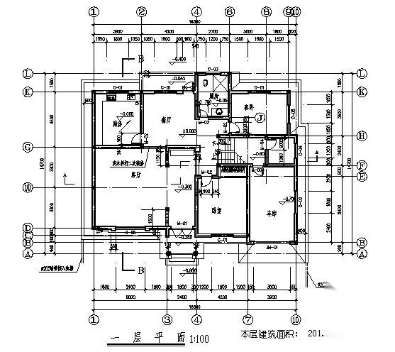 某三层别墅建筑方案图cad施工图下载【ID:149920147】