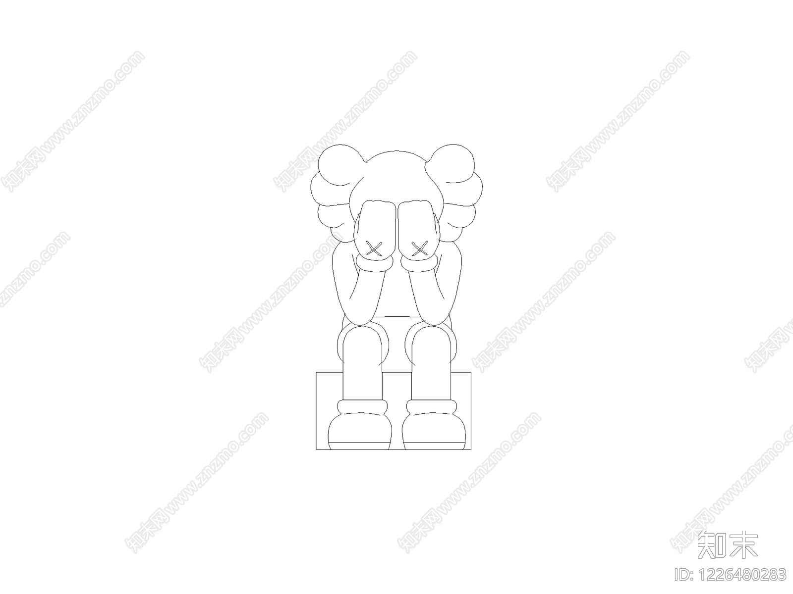 摆件cad施工图下载【ID:1226480283】