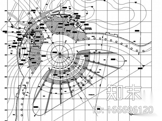 校园局部区域园林景观工程施工图cad施工图下载【ID:166696120】