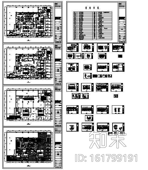 演艺酒吧cad施工图下载【ID:161799191】