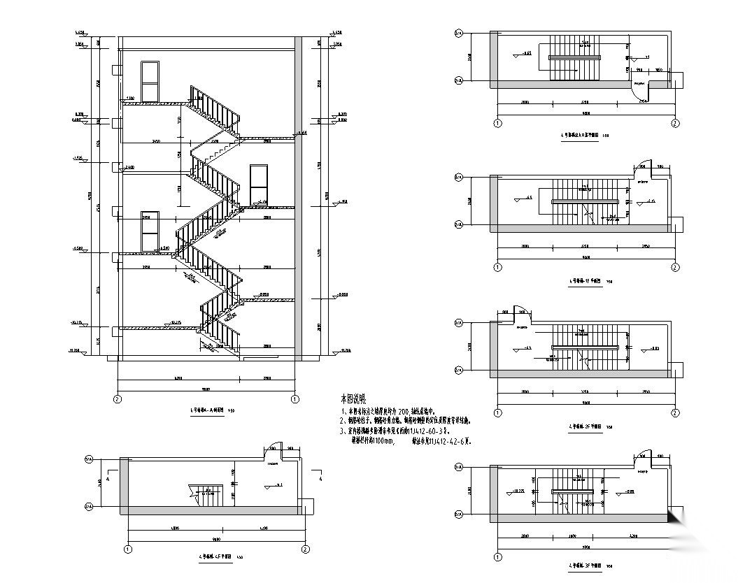 [贵州]鉴湖路停车库建筑施工图设计施工图下载【ID:160733156】