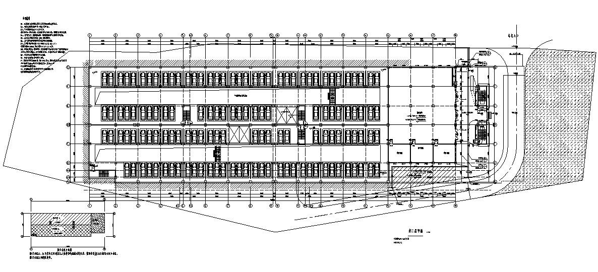 [贵州]鉴湖路停车库建筑施工图设计施工图下载【ID:160733156】