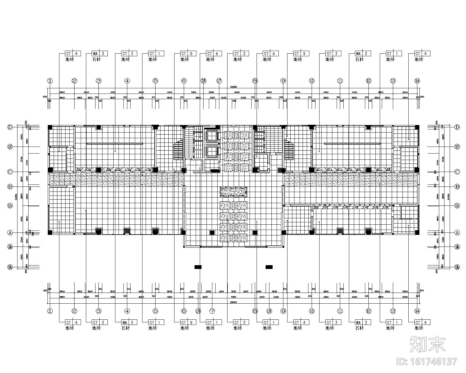 太仓市浏河镇财税局办公室装修施工图cad施工图下载【ID:161746137】