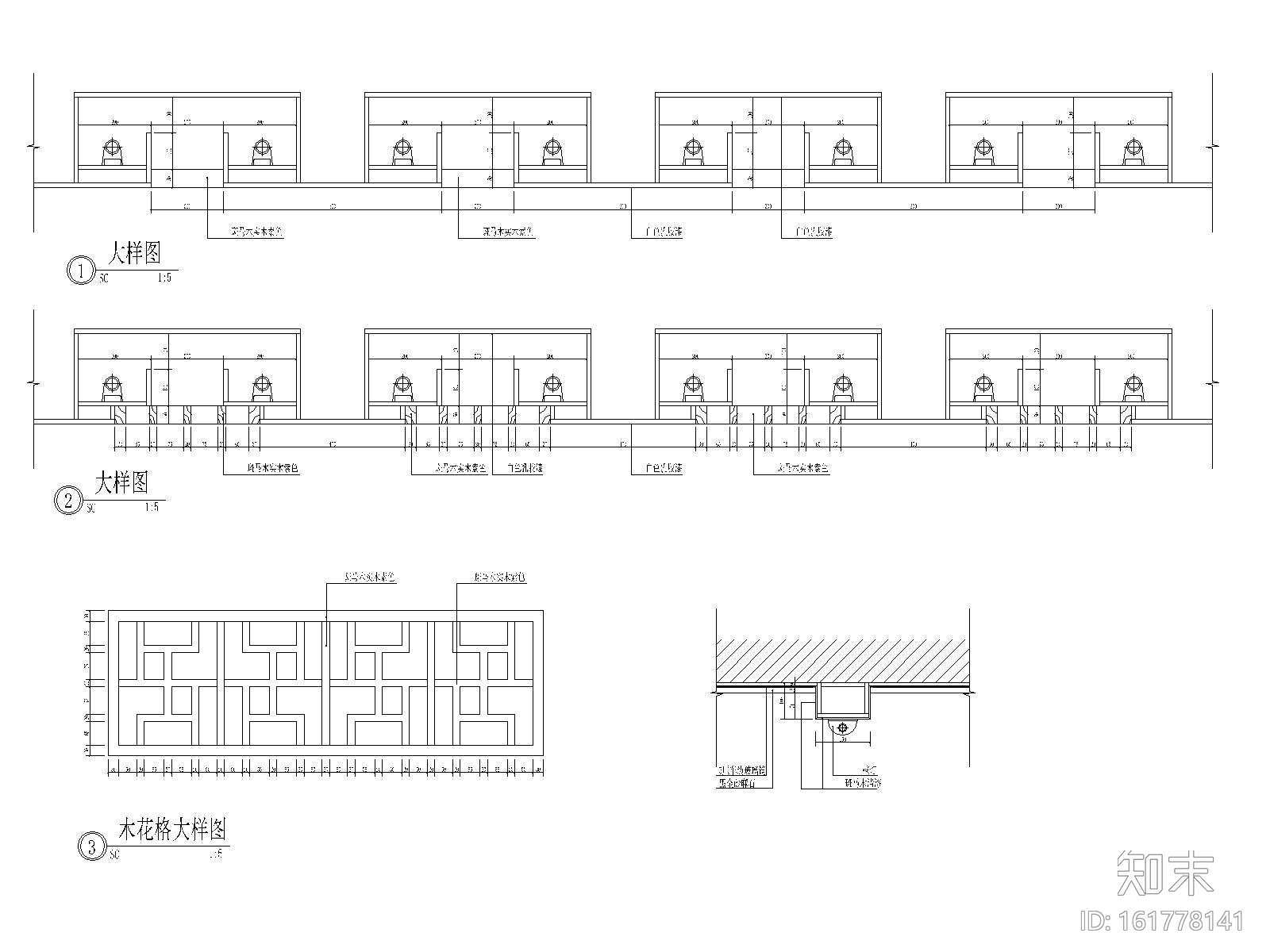 某酒店桑拿区施工图_带游泳池cad施工图下载【ID:161778141】