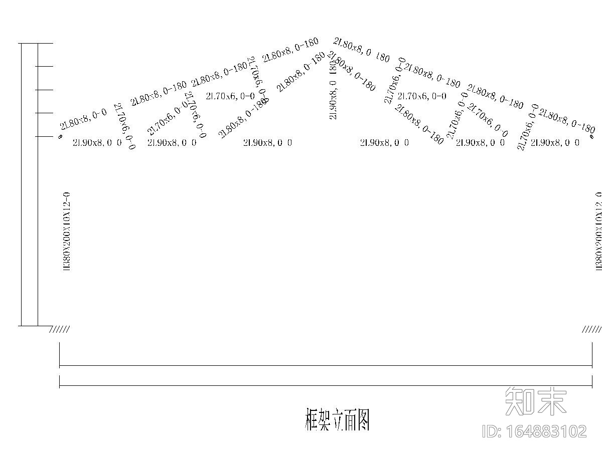 钢结构厂房、雨棚图纸合集（7套图）施工图下载【ID:164883102】