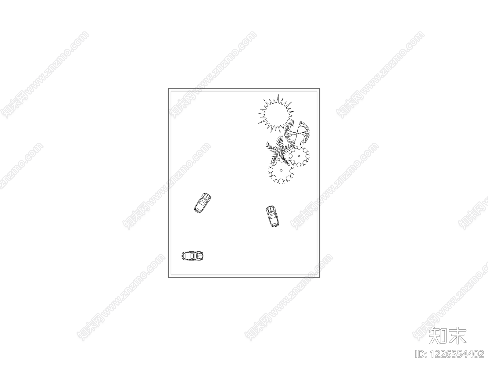 交通工具图块cad施工图下载【ID:1226554402】