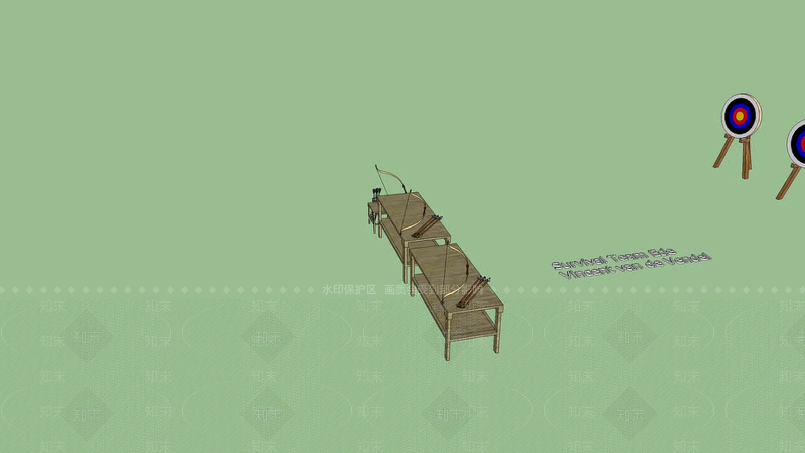 射箭SU模型下载【ID:1162231718】