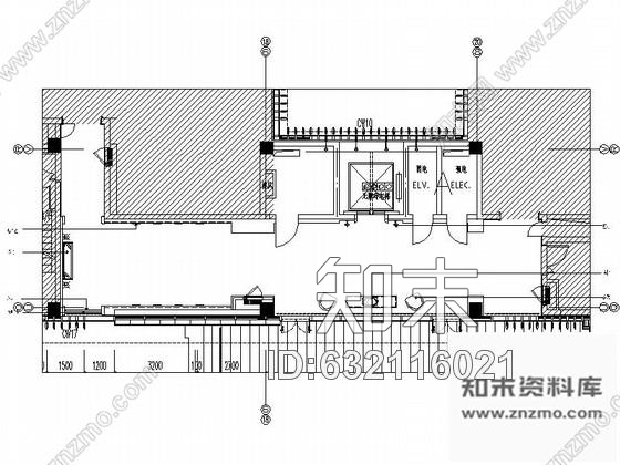 施工图江苏工业园区中式会所走道装修图cad施工图下载【ID:632116021】