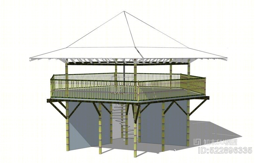 观景台SU模型下载【ID:522896335】
