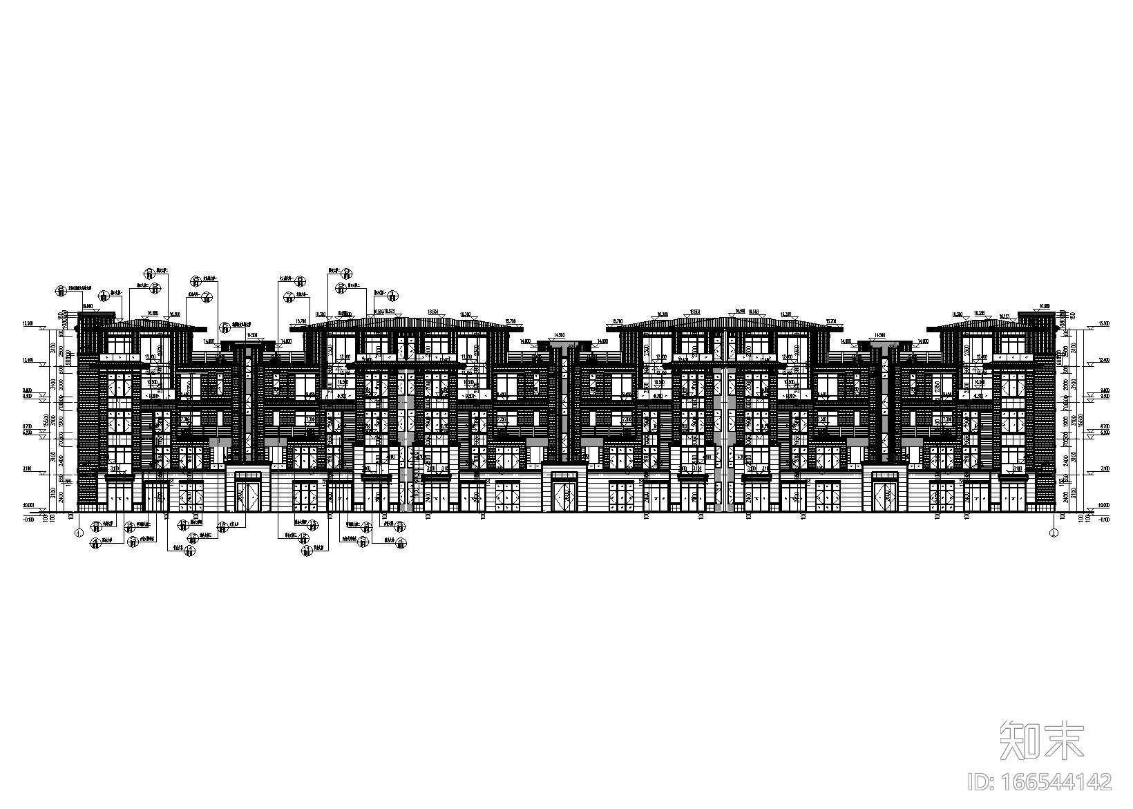 贵阳市某组团住宅楼项目建筑施工图设计施工图下载【ID:166544142】