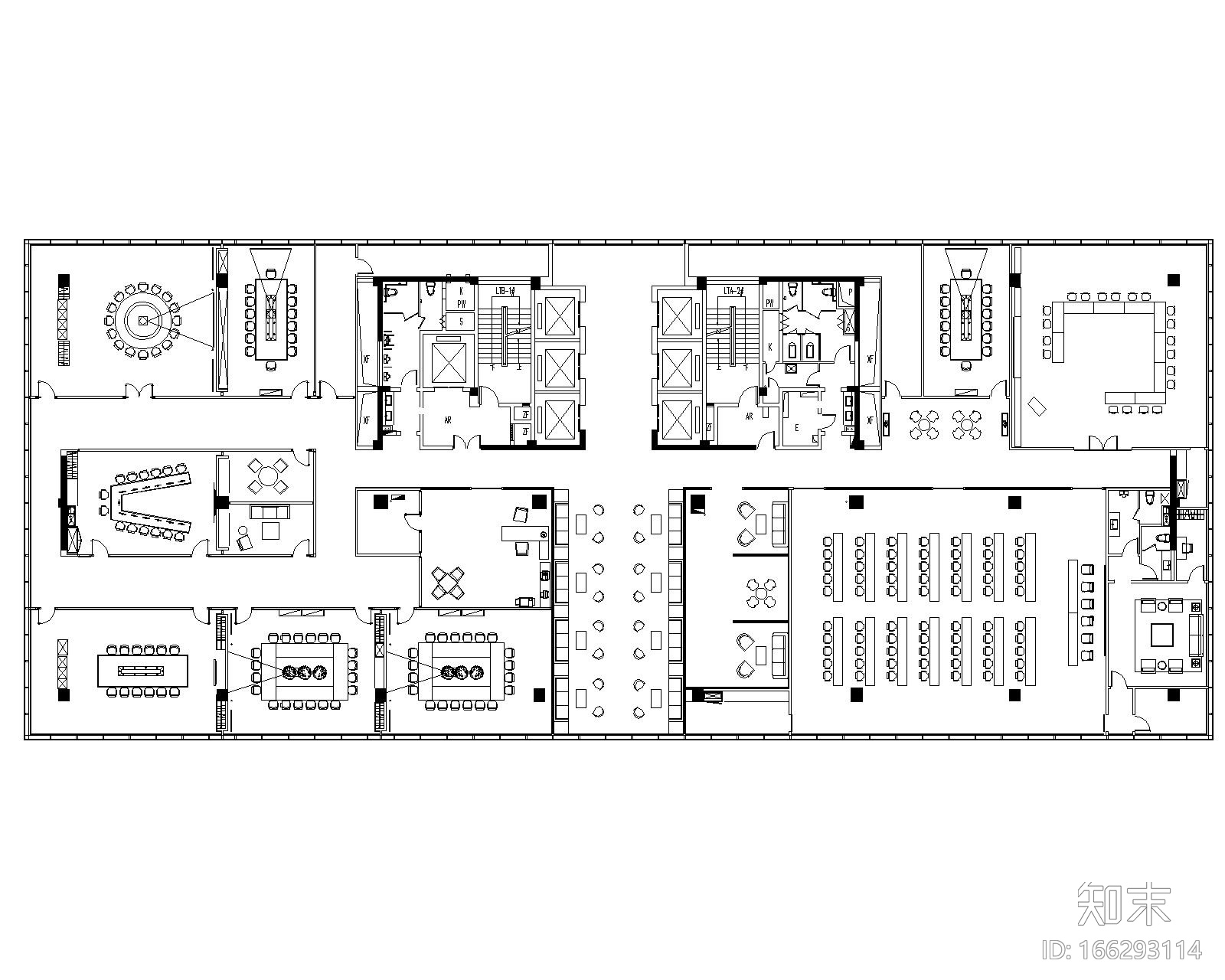 [浙江]现代--杭州英飞项目施工图+效果图cad施工图下载【ID:166293114】