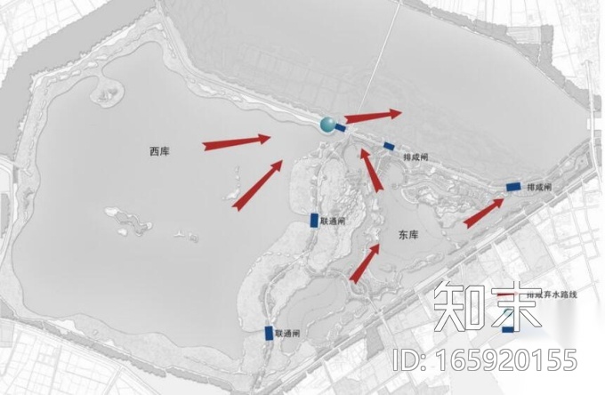 [天津]海港水库概念性景观规划设计cad施工图下载【ID:165920155】
