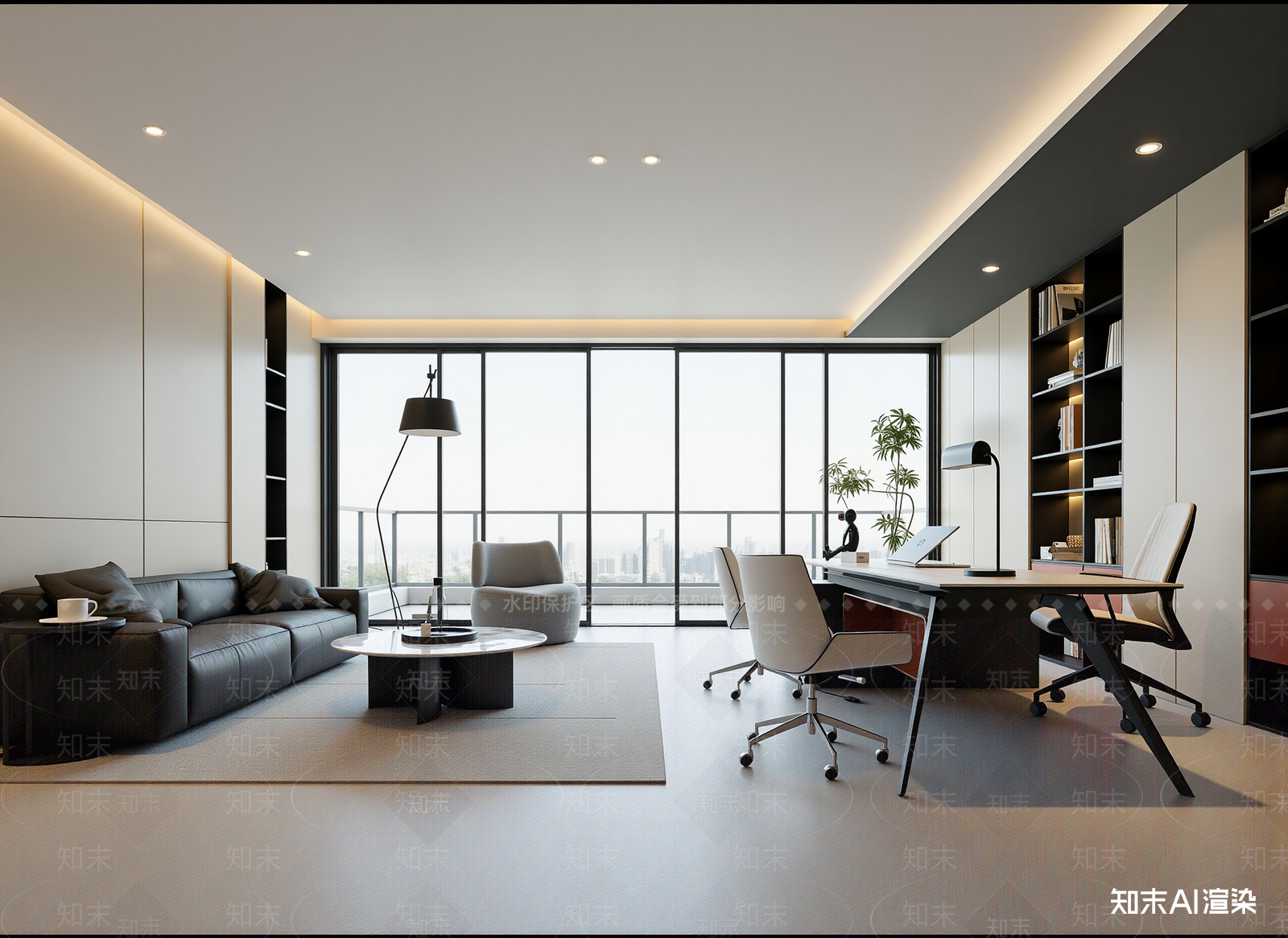 现代客餐厅3D模型下载【ID:1215036775】