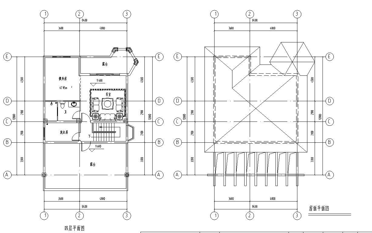 欧式风格四层别墅建筑设计（包含效果图+CAD）施工图下载【ID:149869103】