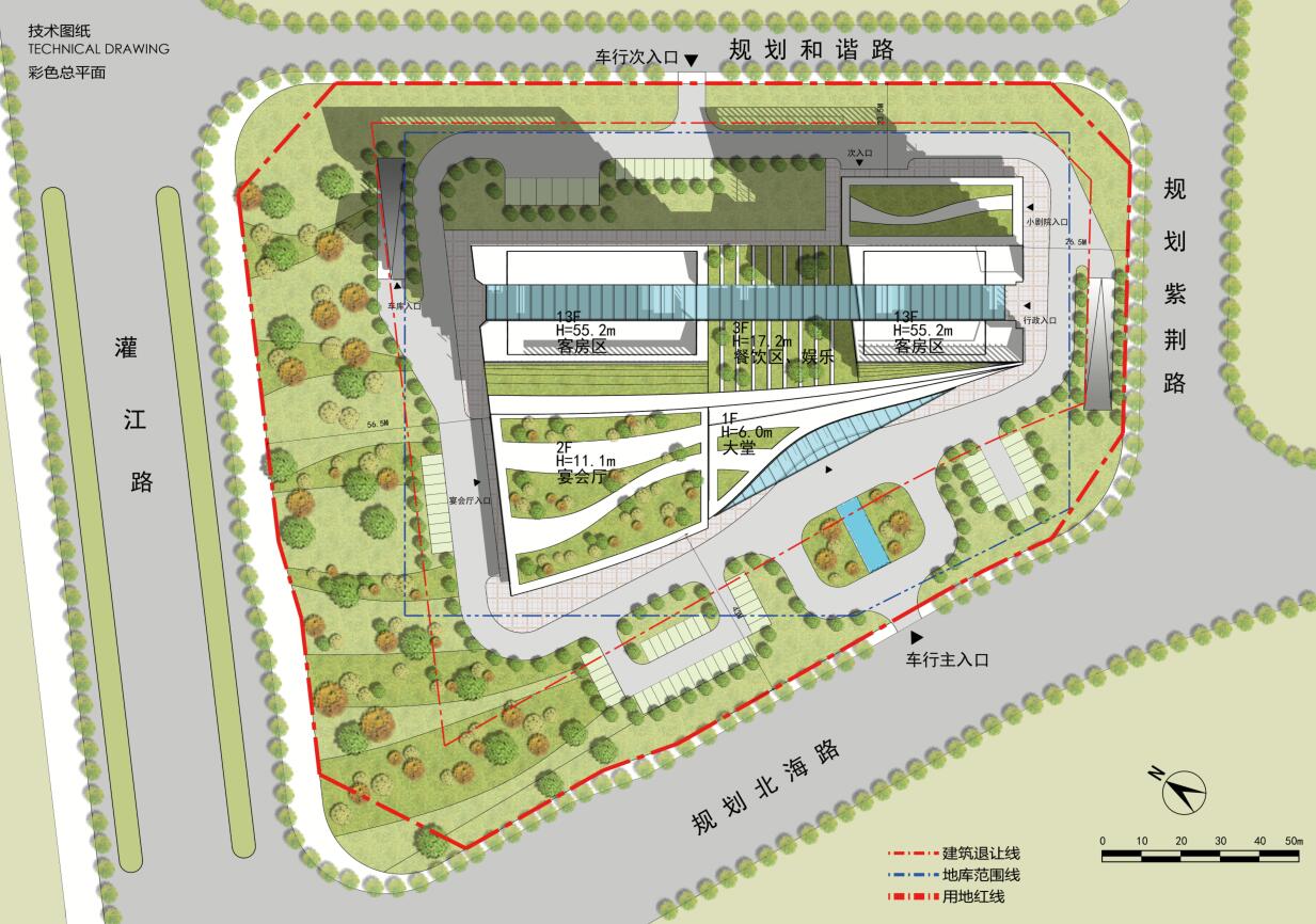 [江苏]响水城东酒店概念建筑方案一设计文本（JPG+110...cad施工图下载【ID:165425103】