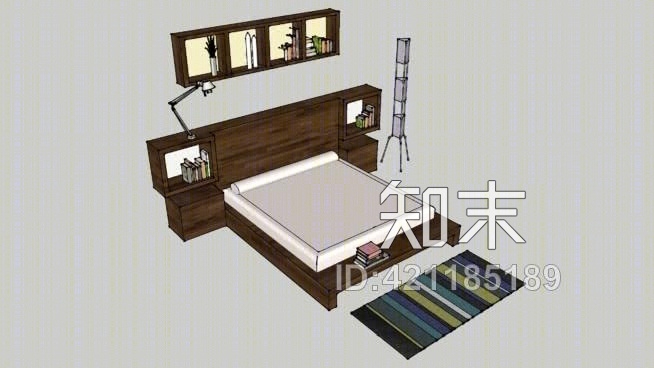 卧室睡觉了SU模型下载【ID:421185189】