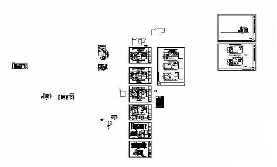 某高级商住区三层会所建筑设计方案cad施工图下载【ID:166454192】