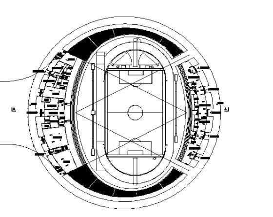 某体育场馆建筑规划设计方案图施工图下载【ID:165743164】