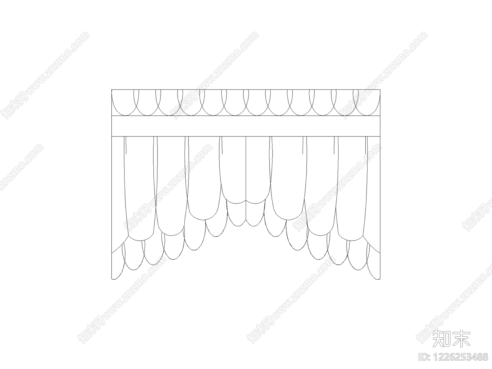 窗帘CAD图纸