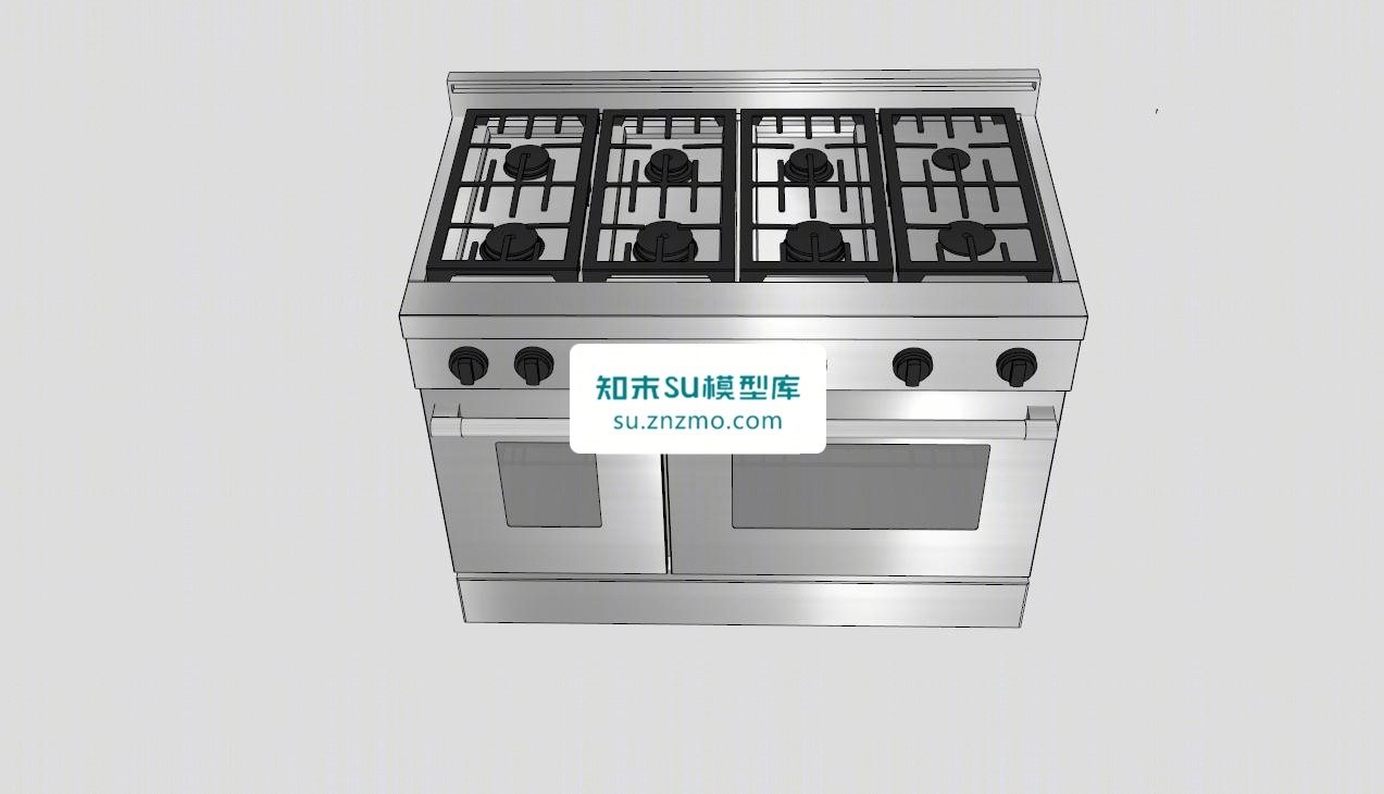 餐厅烤箱灶具继集成灶SU模型下载【ID:148508131】