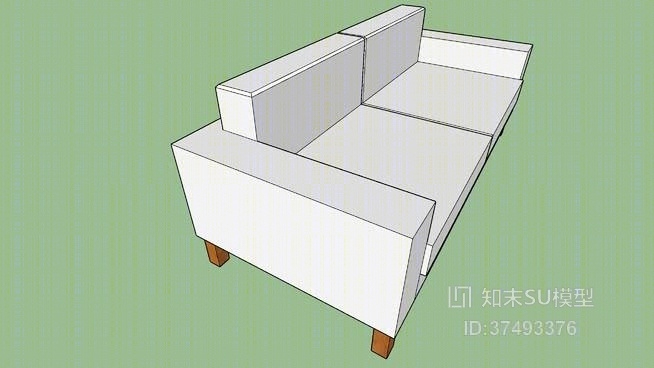 双人沙发SU模型下载【ID:318061896】