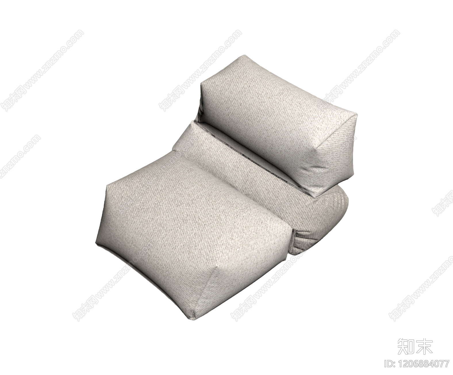 模块化布艺沙发3D模型下载【ID:1206884077】