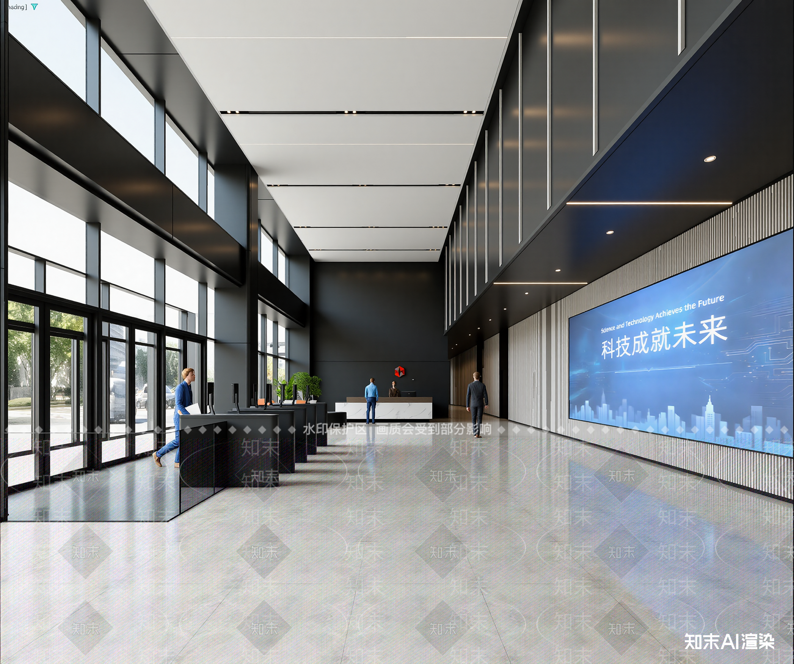 现代售楼处3D模型下载【ID:1213924498】