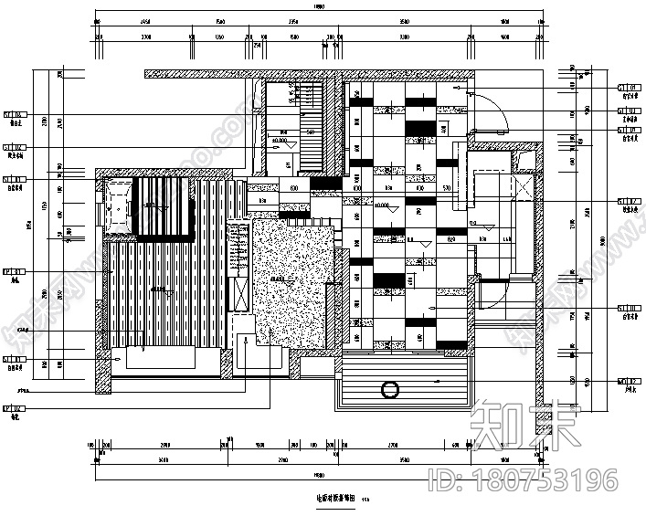 九龙仓晶科名苑中性风样板间设计施工图（附效果图）cad施工图下载【ID:180753196】