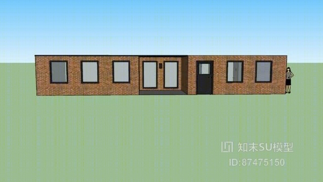 欧式建筑SU模型下载【ID:818034508】