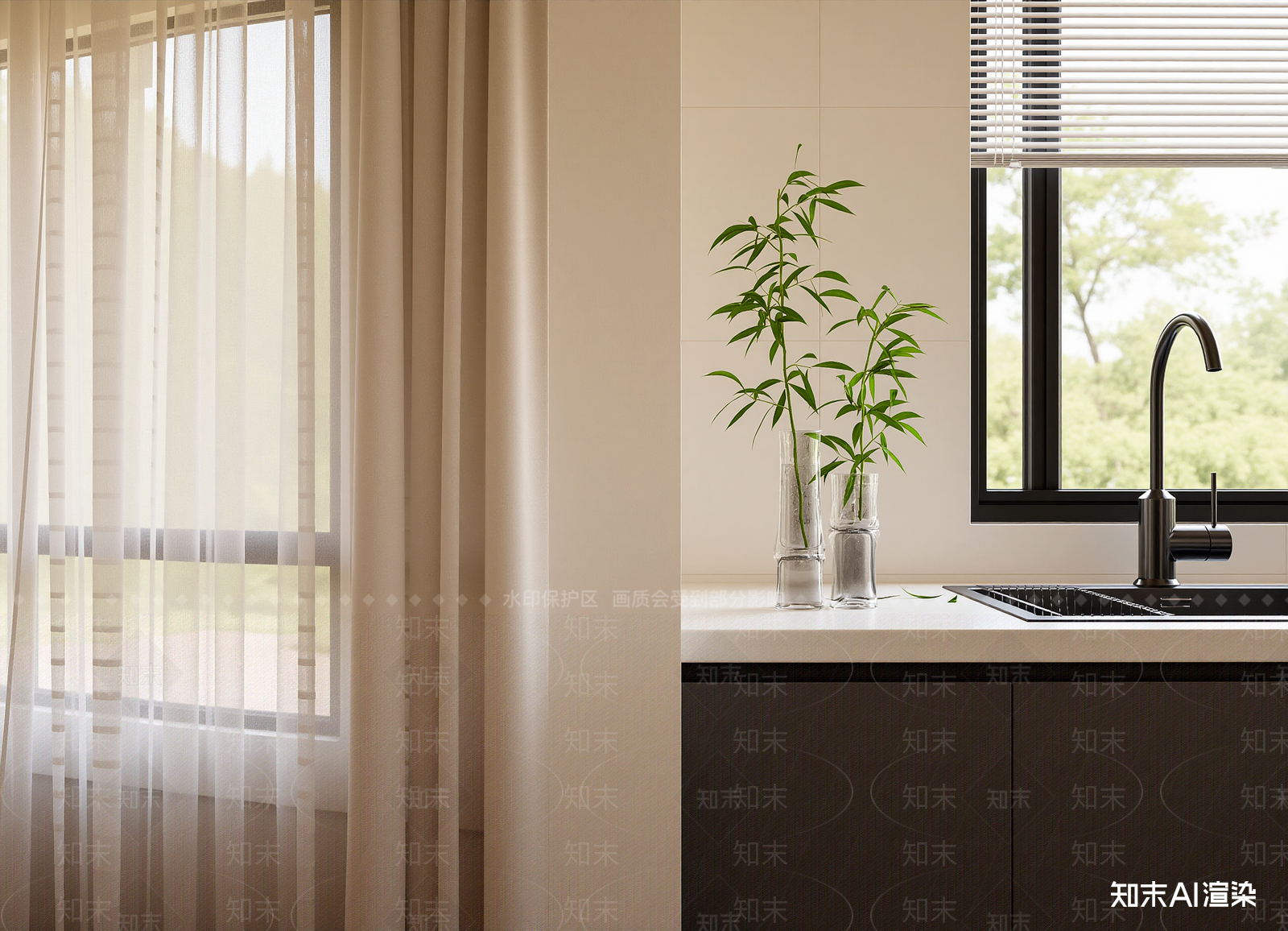 美式开放式厨房3D模型下载【ID:1215029742】