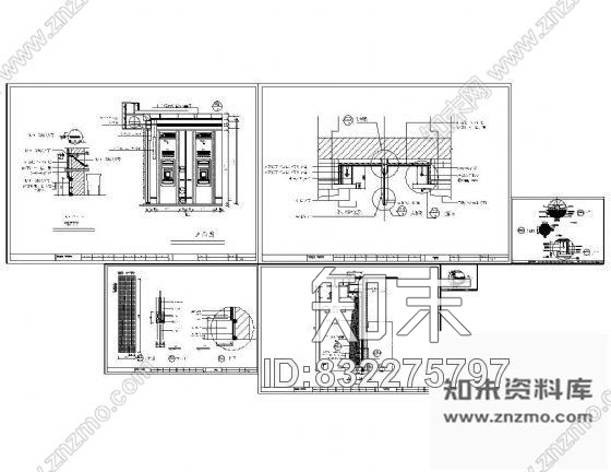 图块/节点自助银行装修详图cad施工图下载【ID:832275797】