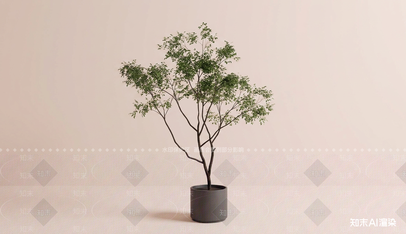 装饰绿植盆栽3D模型下载【ID:1227566996】