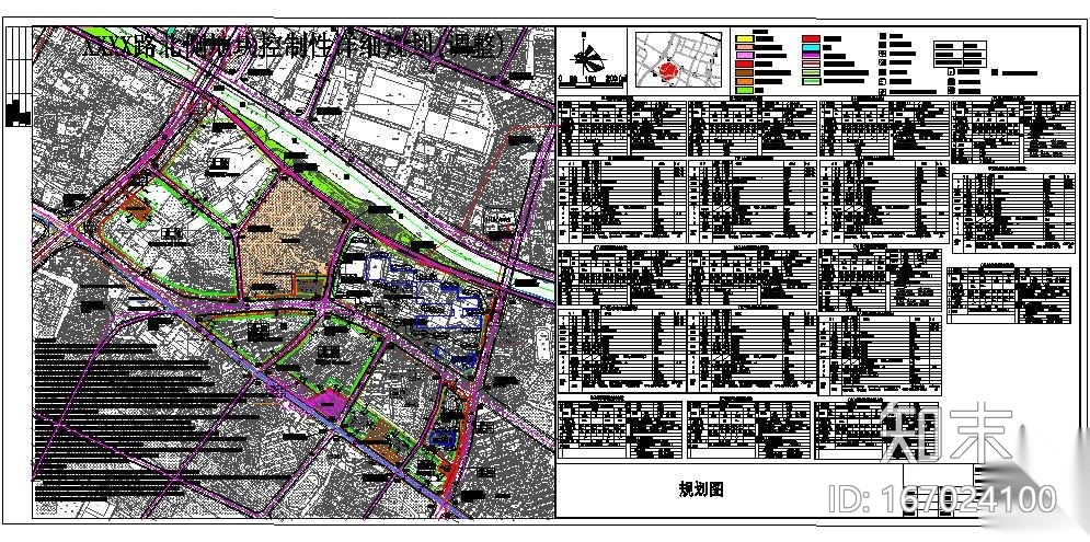 常州某道路北侧地块控制性详细规划总平面施工图下载【ID:167024100】