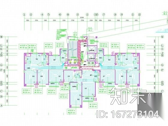 [天津]高层住宅小区采暖通风系统设计施工图（人防施工图下载【ID:167273104】