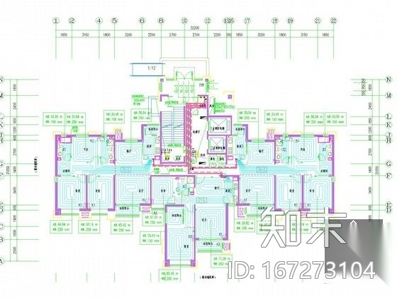 [天津]高层住宅小区采暖通风系统设计施工图（人防施工图下载【ID:167273104】