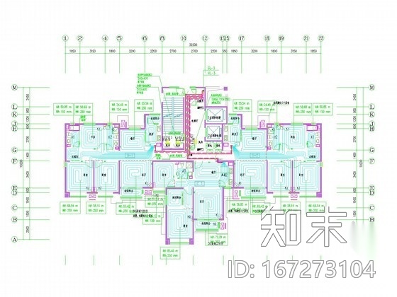 [天津]高层住宅小区采暖通风系统设计施工图（人防施工图下载【ID:167273104】