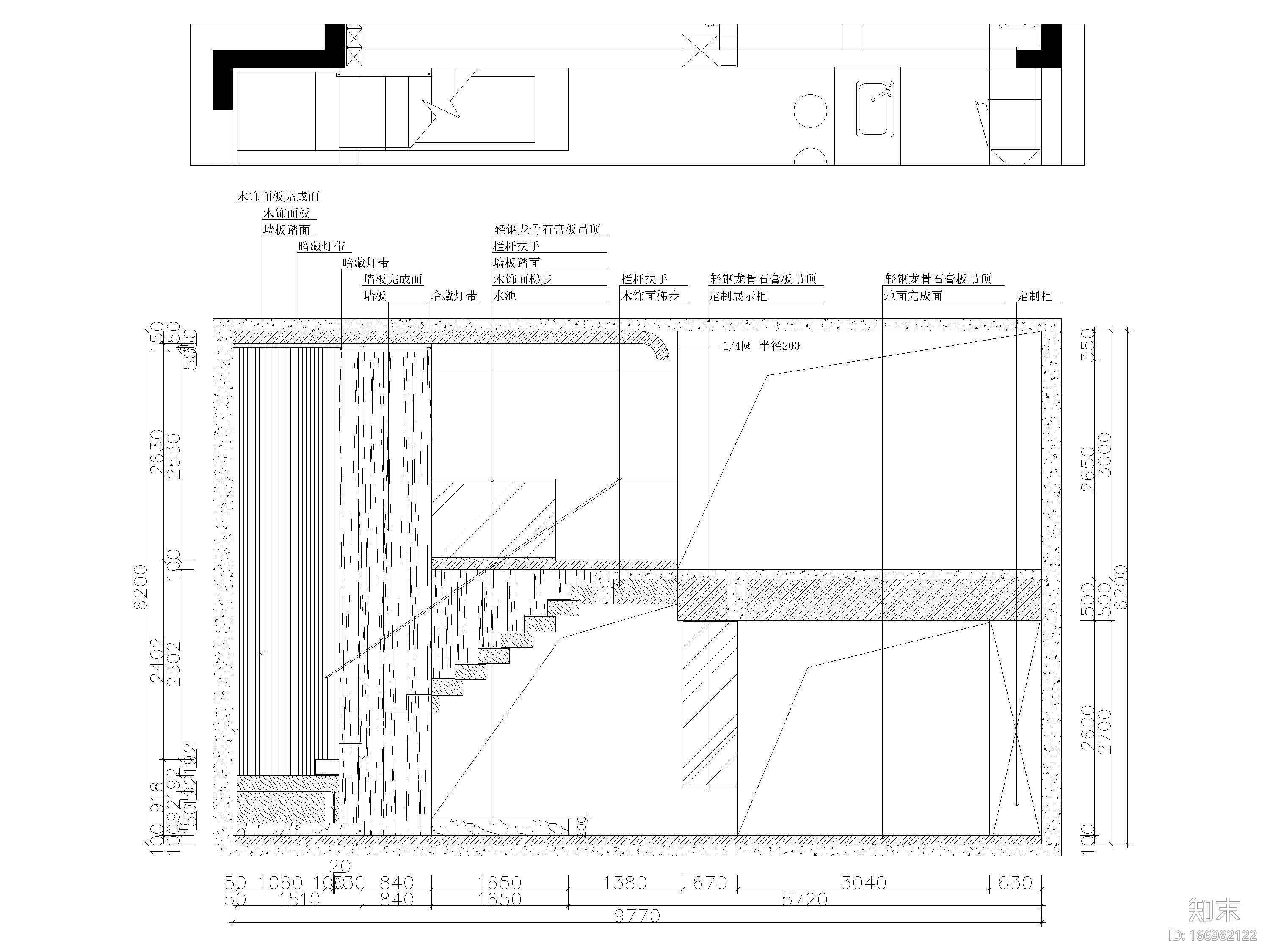 ​178㎡现代台式风两居室别墅私宅施工图施工图下载【ID:166982122】