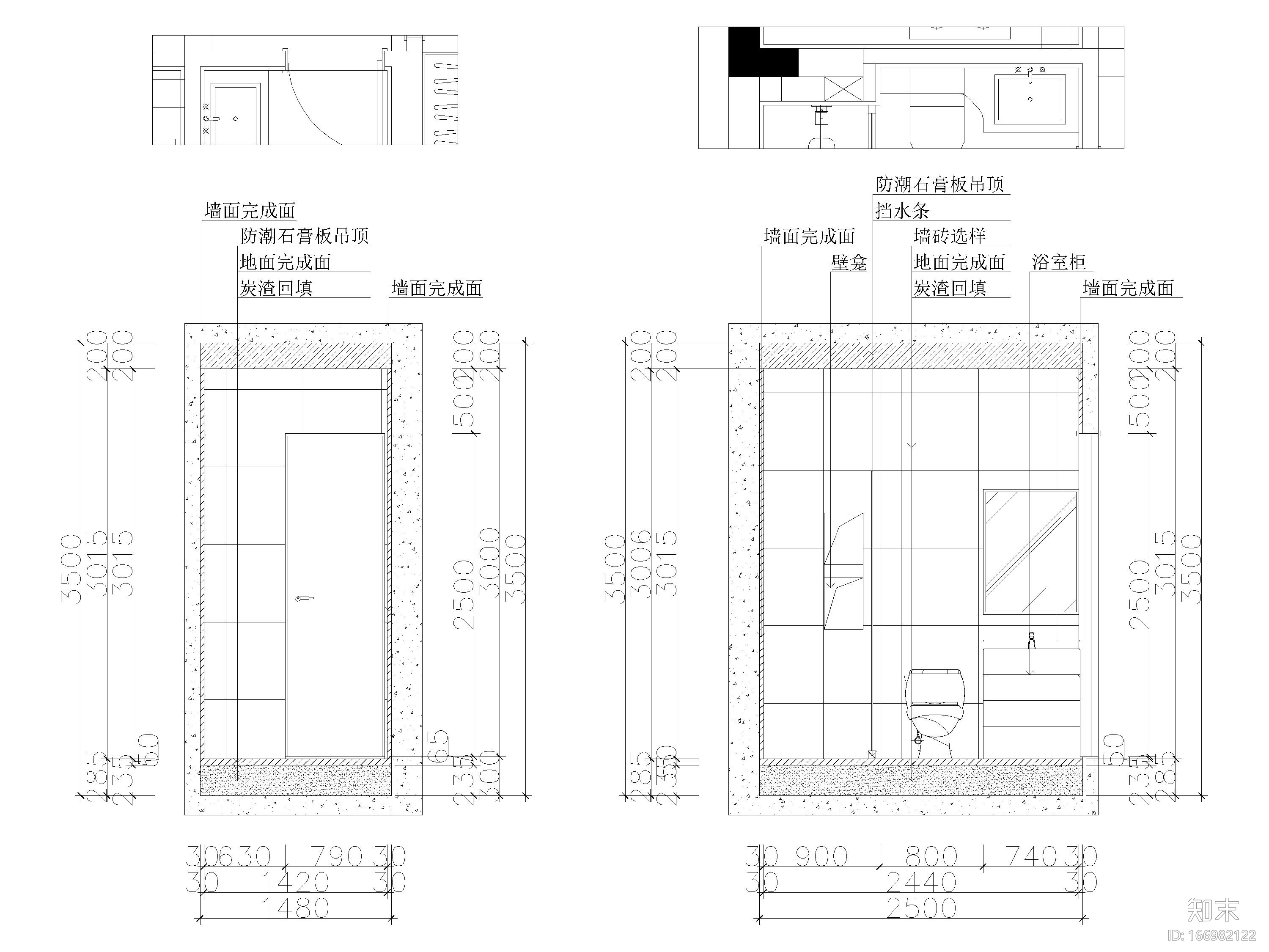 ​178㎡现代台式风两居室别墅私宅施工图施工图下载【ID:166982122】