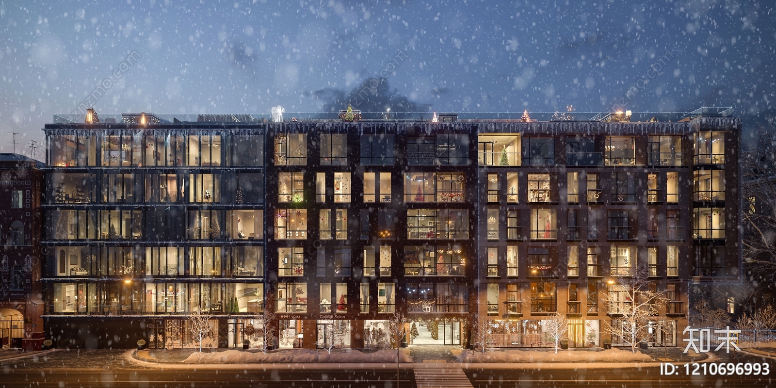 建筑外立面贴图下载【ID:1210696993】