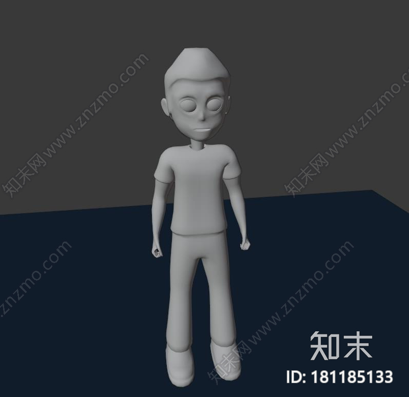 卡通夏装男孩CG模型下载【ID:181185133】