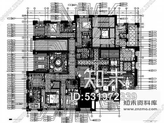 施工图上海得天独厚创新简欧风格豪华别墅室内装修施工图含方案cad施工图下载【ID:531972339】