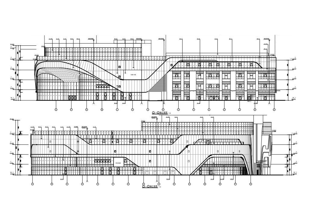 4栋超高层商住楼建筑施工图(含商业裙房)cad施工图下载【ID:165731105】